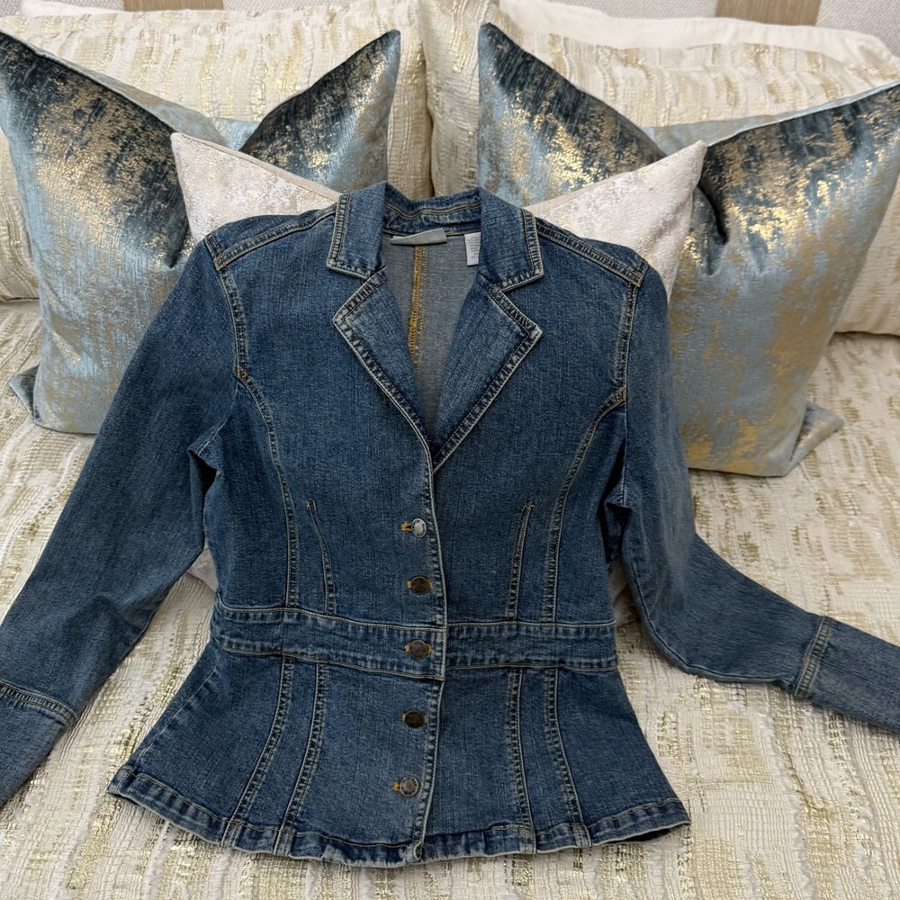 Valerie Stevens Blue Denim Jacket - Picture 2 of 7